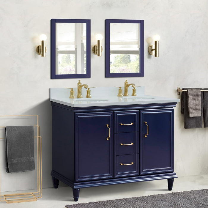 Forli 49" Blue Double Bathroom Vanity (400800-49D-BU)