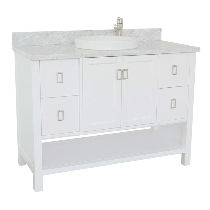 Monterey 49" White Single Bathroom Vanity Set (400300-WH)
