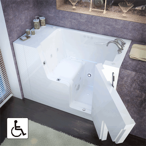 Meditub™ | Wheelchair Access Walk-In Bathtub (2953WCA Series)