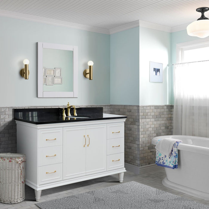 Forli 61" White Single Bathroom Vanity (400800-61S-WH)