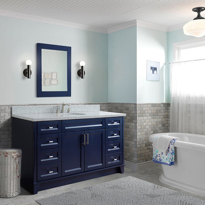 Terni 61" Blue Single Bathroom Vanity Set (400700-61S-BU)