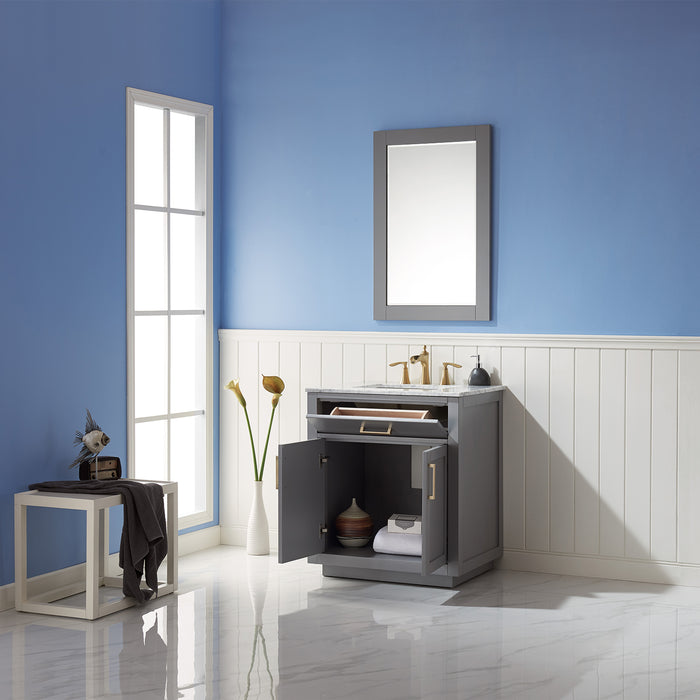 Ivy 30" Gray Single Bathroom Vanity Set (531030-GR-CA)