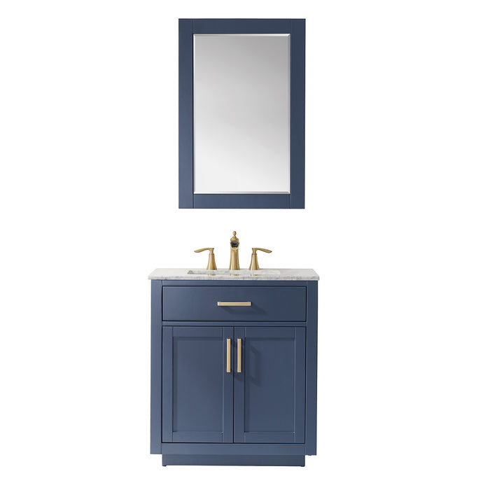 Ivy 30" Royal Blue Single Bathroom Vanity Set (531030-RB-CA)