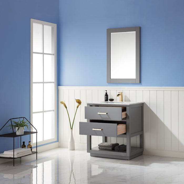 Remi 30" Gray Single Bathroom Vanity Set (532030-GR-CA)