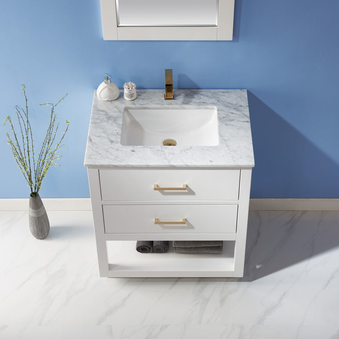 Remi 30" White Single Bathroom Vanity Set (532030-WH-CA)
