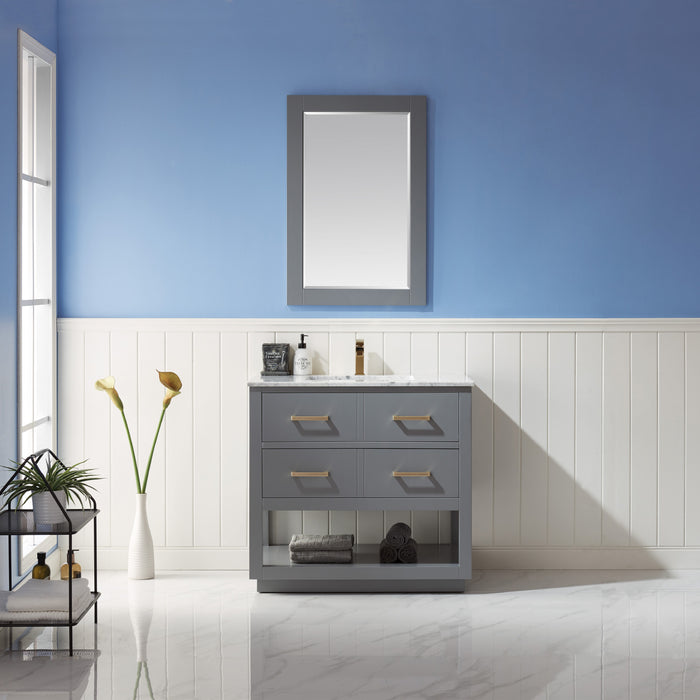 Remi 36" Gray Single Bathroom Vanity Set (532036-GR-CA)