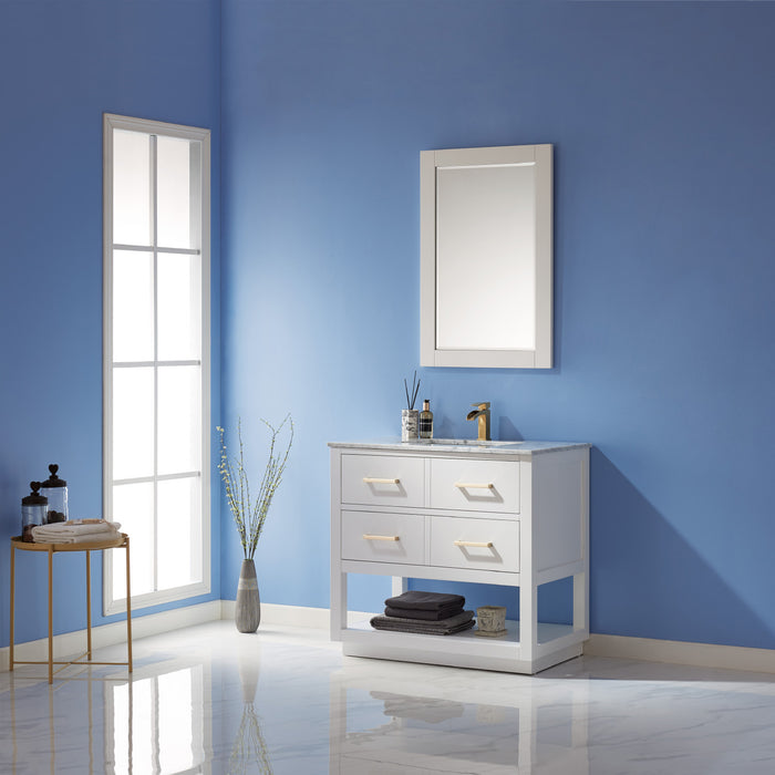 Remi 36" White Single Bathroom Vanity Set (532036-WH-CA)