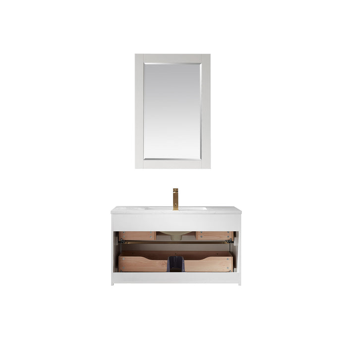 Morgan 36" White Single Bathroom Vanity Set (534036-WH-AW)