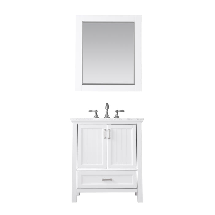 Isla 30" White Single Bathroom Vanity Set (538030-WH-CA)