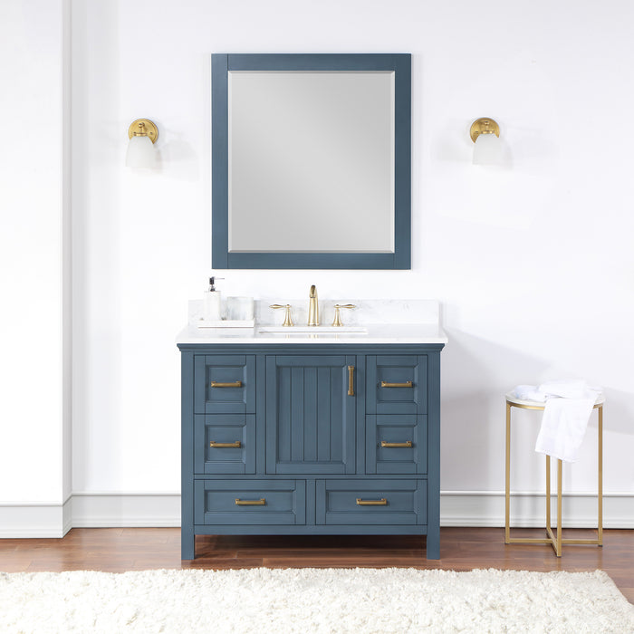 Isla 42" Classic Blue Single Bathroom Vanity Set (538042-CB-AW)