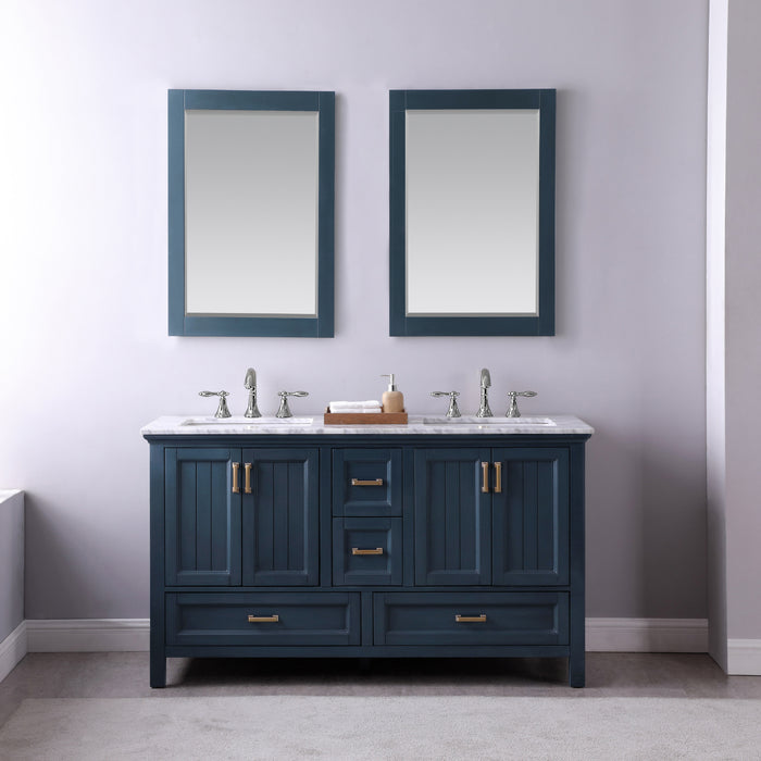 Isla 60" Classic Blue Double Bathroom Vanity Set (538060-CB-CA)
