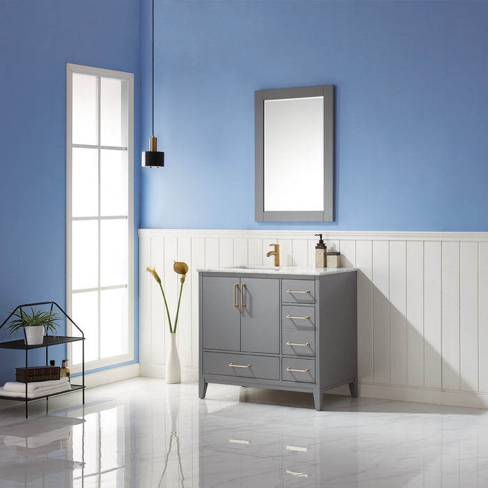 Sutton 36" Gray Single Bathroom Vanity Set (541036-GR-CA)