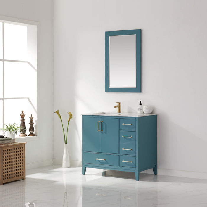 Sutton 36" Royal Green Single Bathroom Vanity Set (541036-RG-CA)