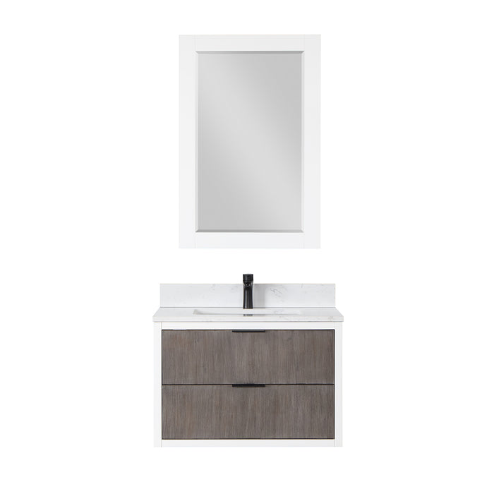 Dione 30" Classical Gray Single Bathroom Vanity Set (547030-CR-AW)