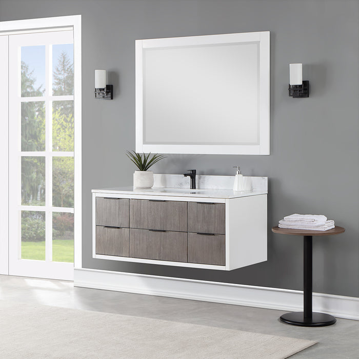 Dione 48" Classical Gray Single Bathroom Vanity Set (547048-CR-AW)