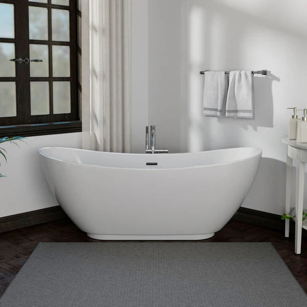 Empava 69" Freestanding Soaking Tub with Center Drain | EMPV-69FT1603