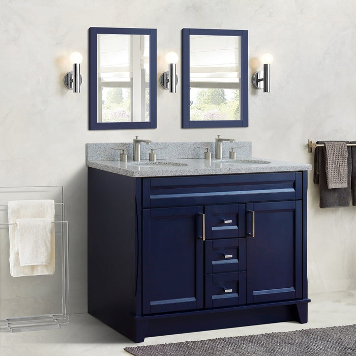 Terni 49" Blue Double Bathroom Vanity Set (400700-49D-BU)