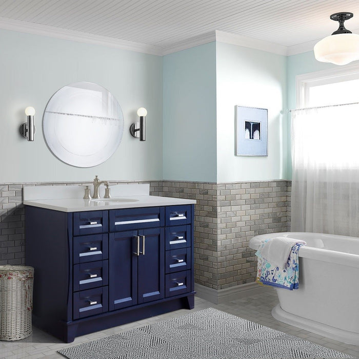 Terni 49" Blue Single Bathroom Vanity Set (400700-49S-BU)