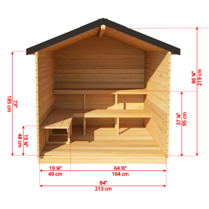 Dundalk CT Georgian Cabin Sauna | CTC88E