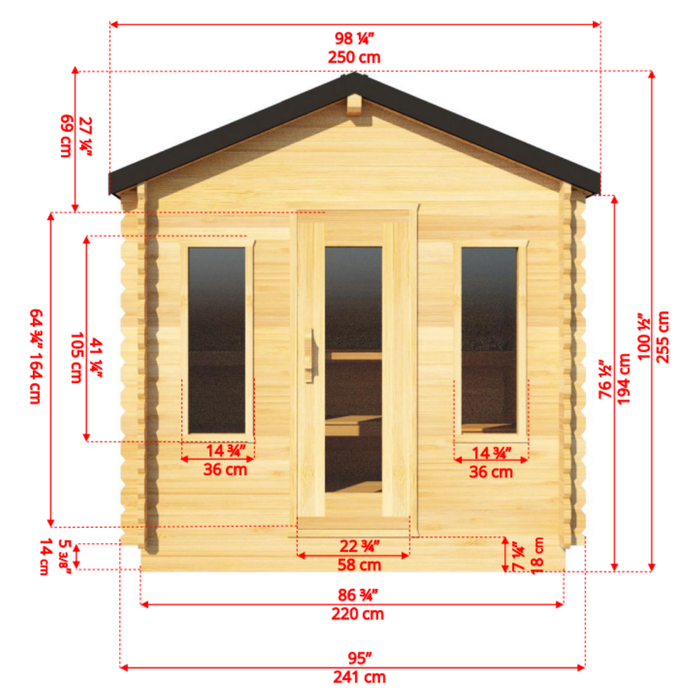 Dundalk CT Georgian Cabin Sauna | CTC88W