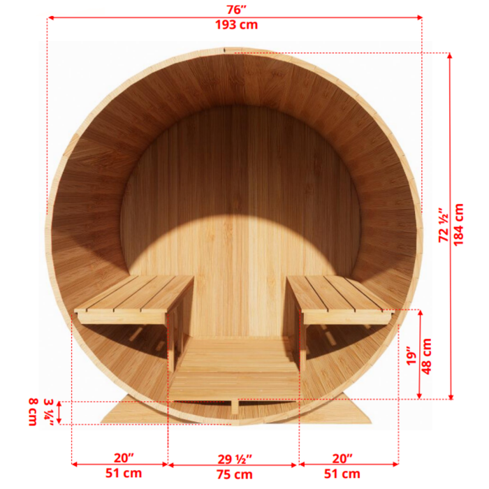 Dundalk CT Harmony Barrel Sauna | CTC22E