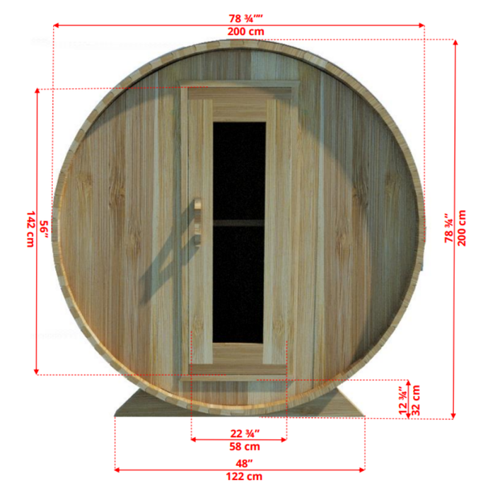 Dundalk CT Harmony Barrel Sauna | CTC22E