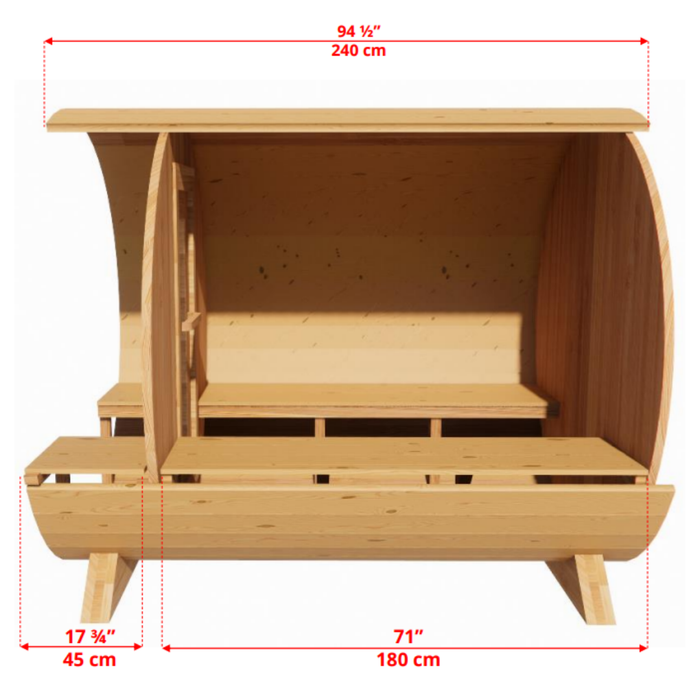 Dundalk CT Serenity Barrel Sauna | CTC2245W