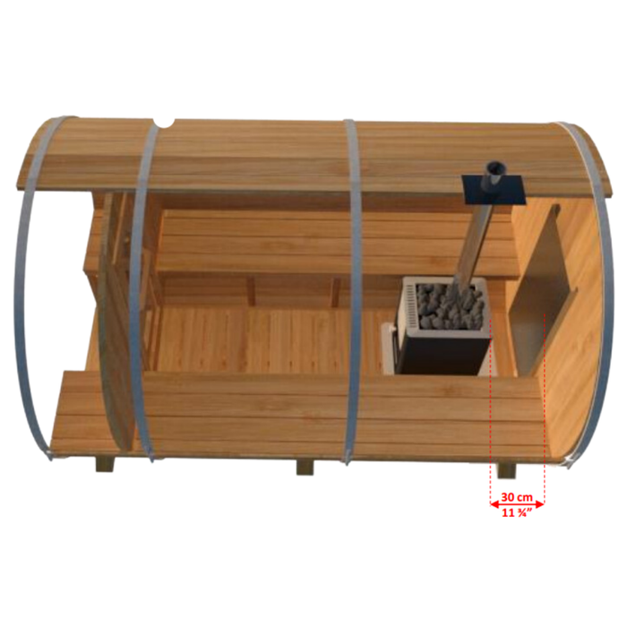 Dundalk CT Tranquility Barrel Sauna | CTC2345E