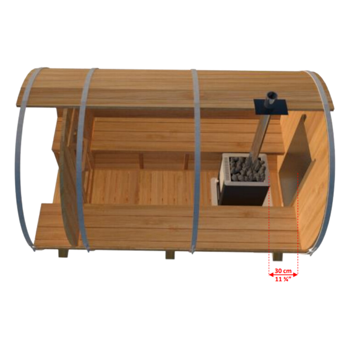 Dundalk CT Tranquility Barrel Sauna | CTC2345W