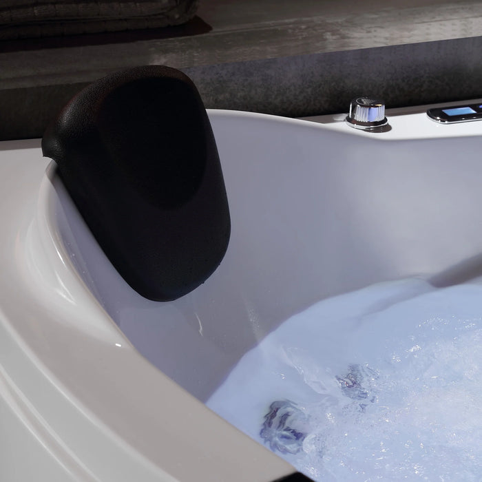 Empava 59" Whirlpool Corner Bathtub with Thermostat (EMPV-59JT319LED)