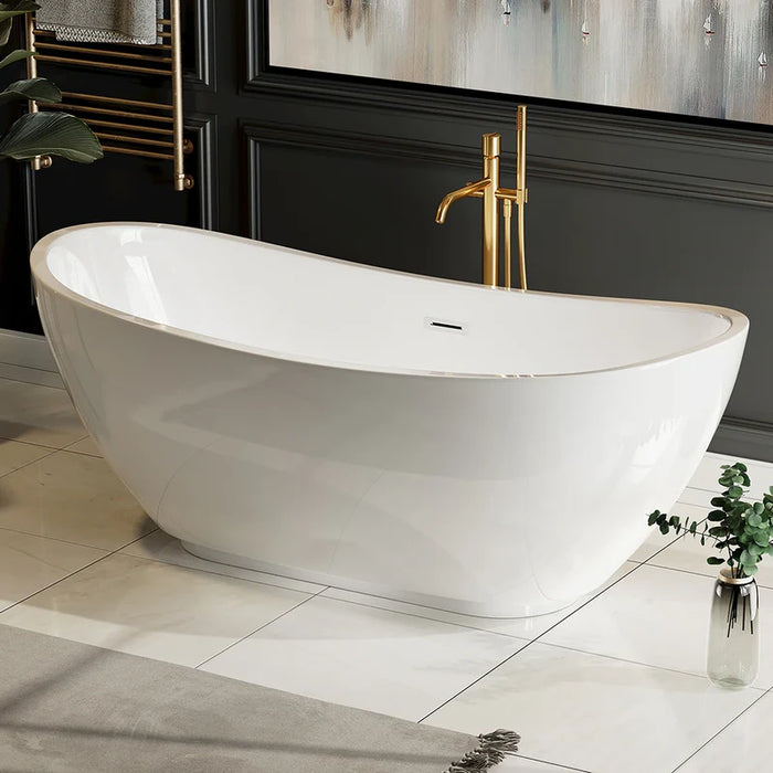 Empava 69" Freestanding Soaking Tub with Center Drain | EMPV-69FT1603