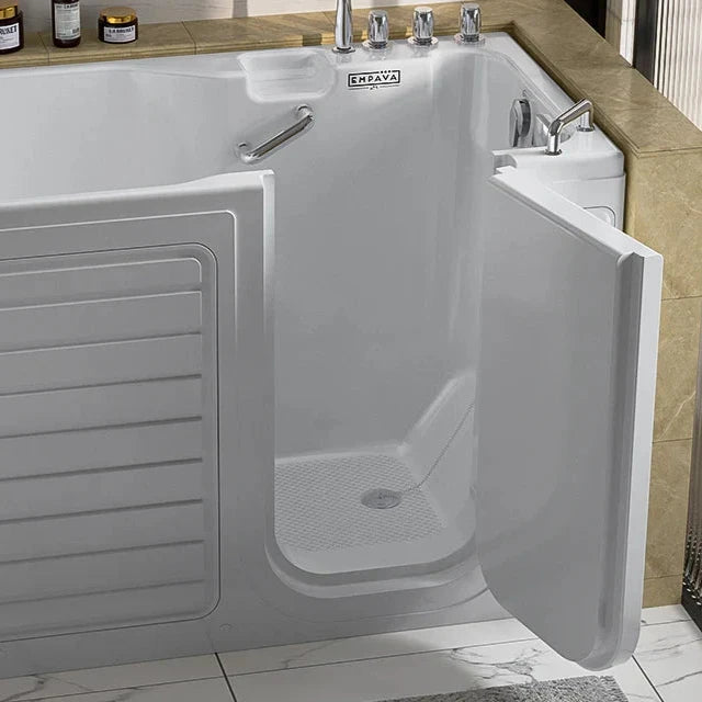 Empava 54" Alcove Soaking Walk-in Tub with Right Drain | EMPV-54WIT09