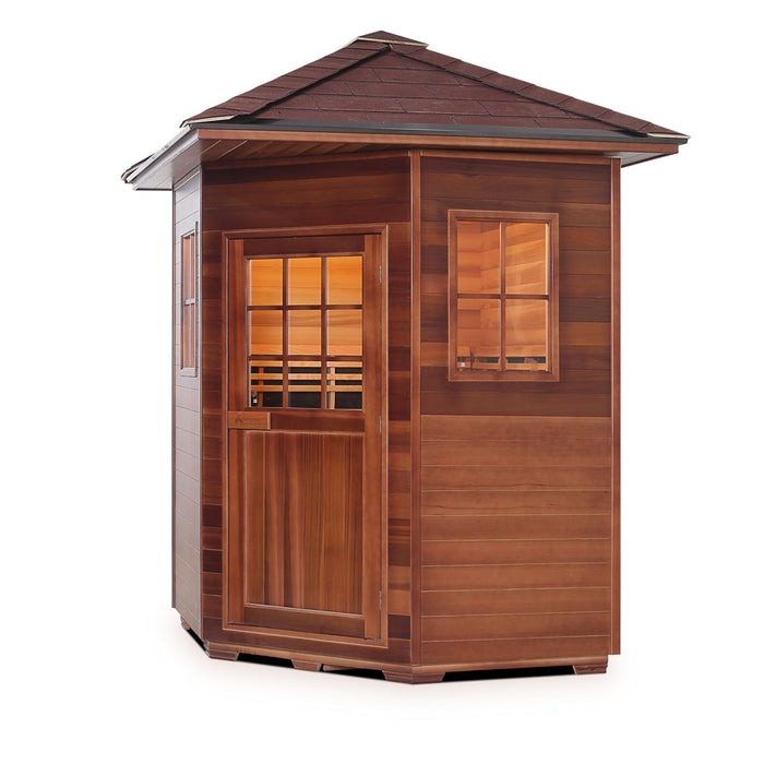 SIERRA | 4 Person Corner Infrared Sauna (Outdoor)