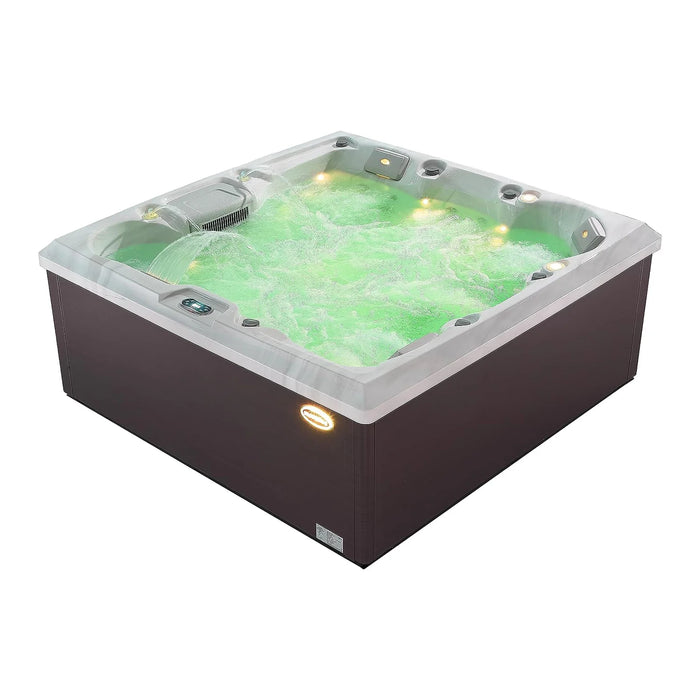 Empava 6 Person Freestanding Square Outdoor Hot Tub (EMPV-SPA3550)