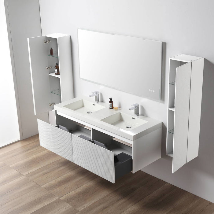 POSITANO 60" | Double Bathroom Vanity Set
