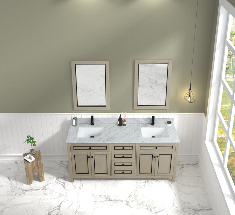 LEGION FURNITURE 72" | Double Bathroom Vanity Set (WV2272)