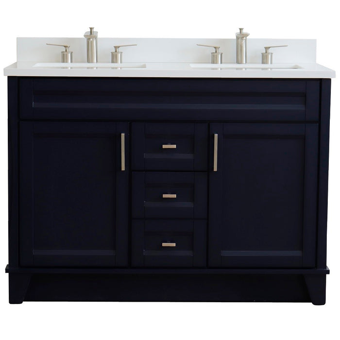 Terni 49" Blue Double Bathroom Vanity Set (400700-49D-BU)