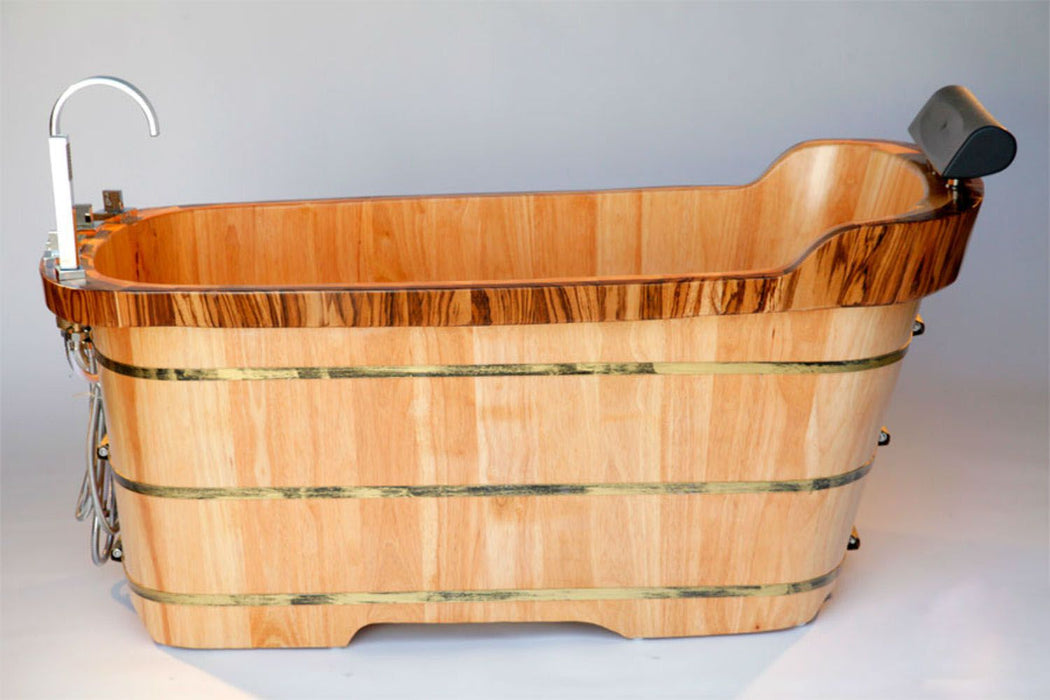 ALFI AB1148 | 59" Freestanding Wooden Bathtub