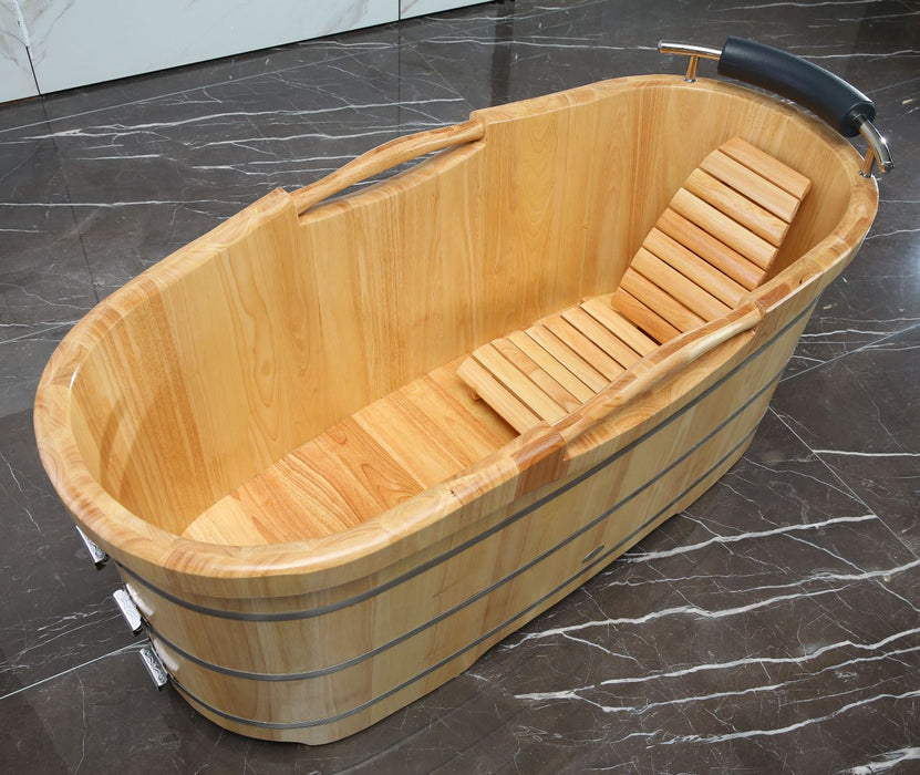 ALFI AB1163 | 61" Freestanding Wooden Bathtub