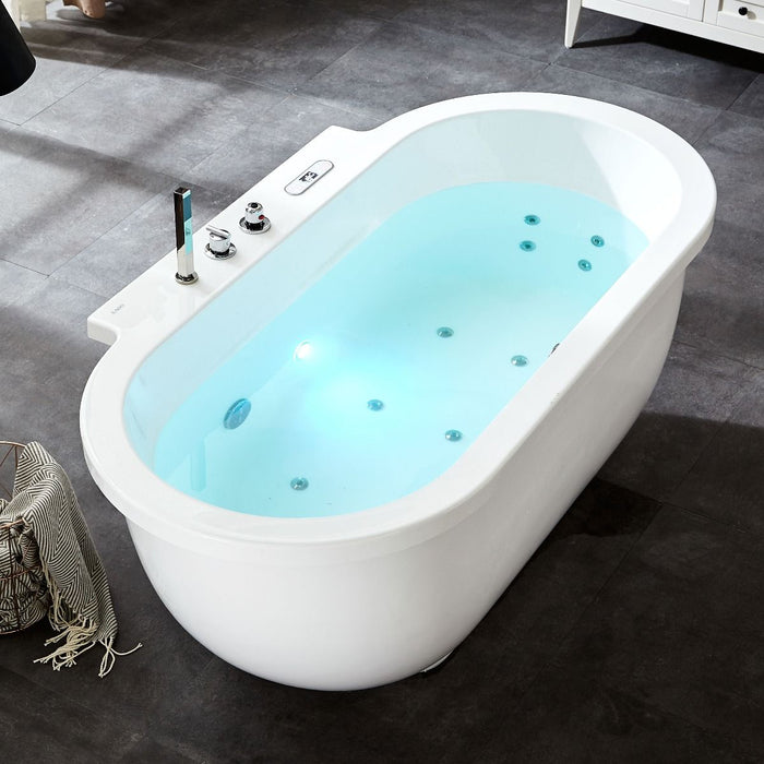 EAGO AM128ETL | 72" Whirlpool Bathtub with Fixtures