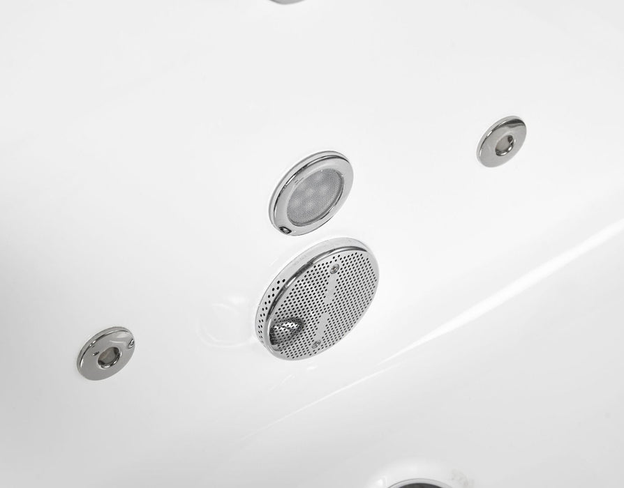 EAGO AM152ETL-6 | 6 ft Clear Rectangular Acrylic Whirlpool Bathtub