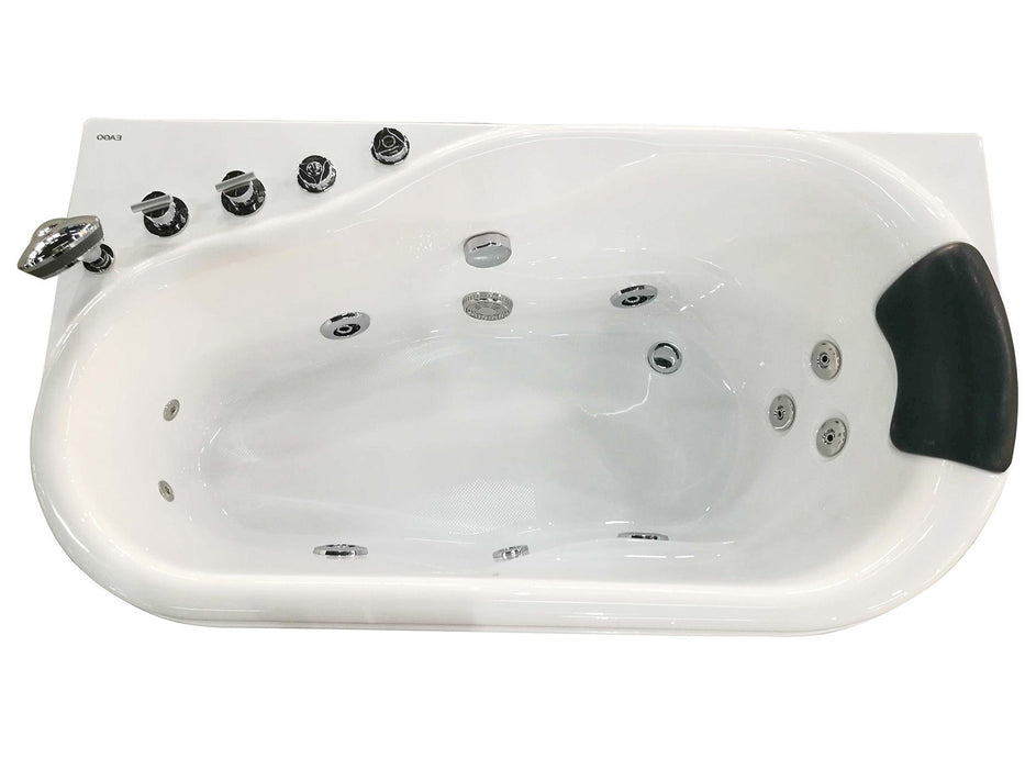 EAGO AM175-L | 60" Right Drain Whirlpool Bathtub