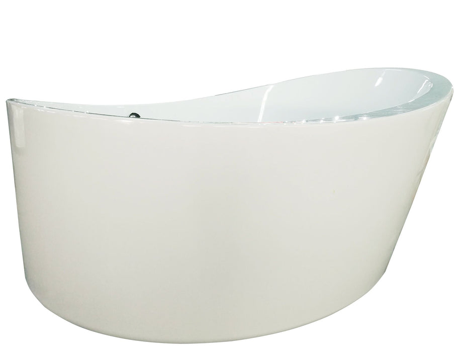 EAGO AM2130 | 66" Round Freestanding Air Bubble Bathtub