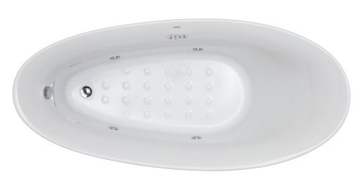 EAGO AM2140 | 6 ft White Free Standing Air Bubble Bathtub