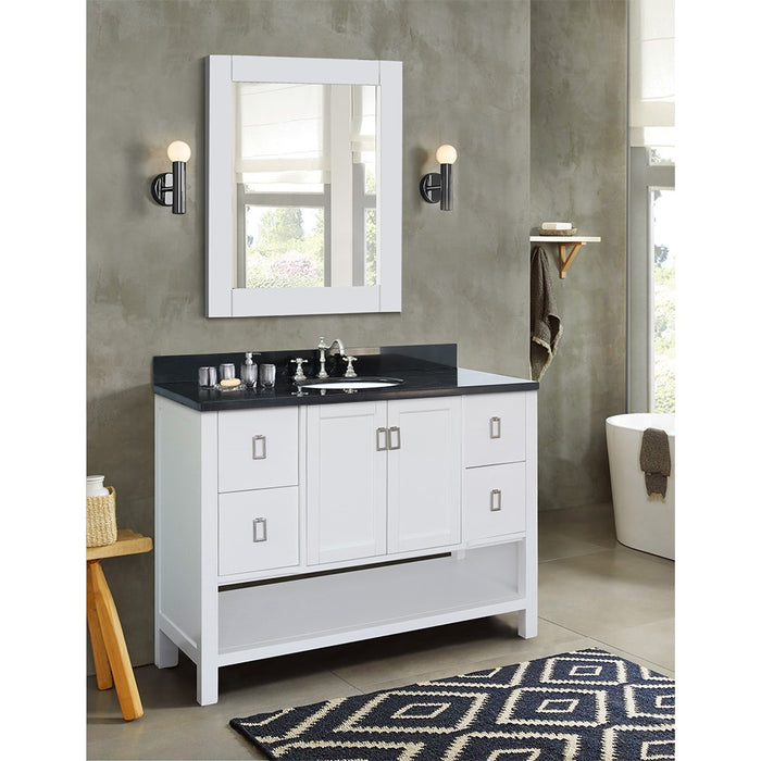 Monterey 49" White Single Bathroom Vanity Set (400300-WH)