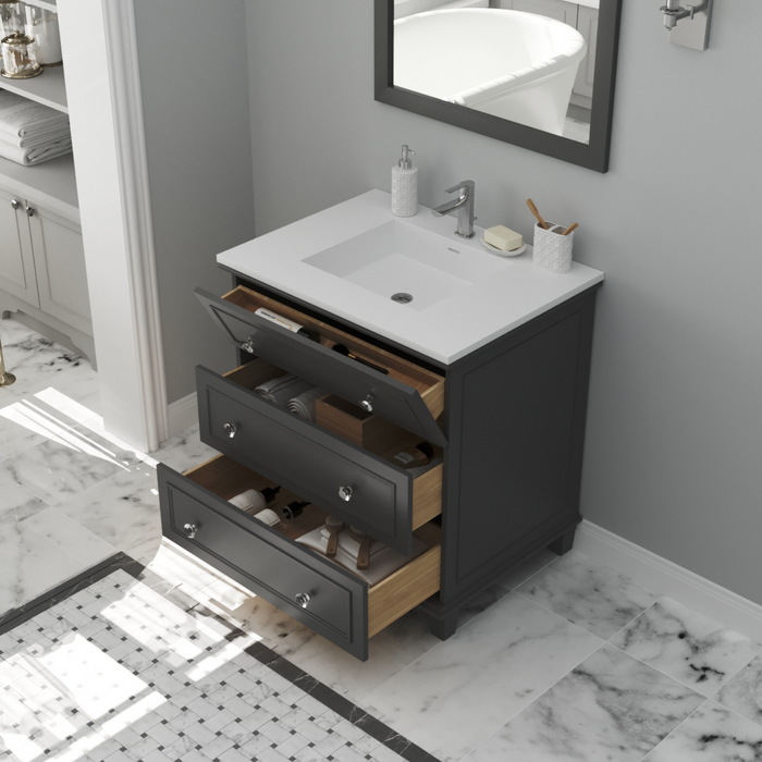 LUNA 30” | Single Bathroom Vanity Cabinet