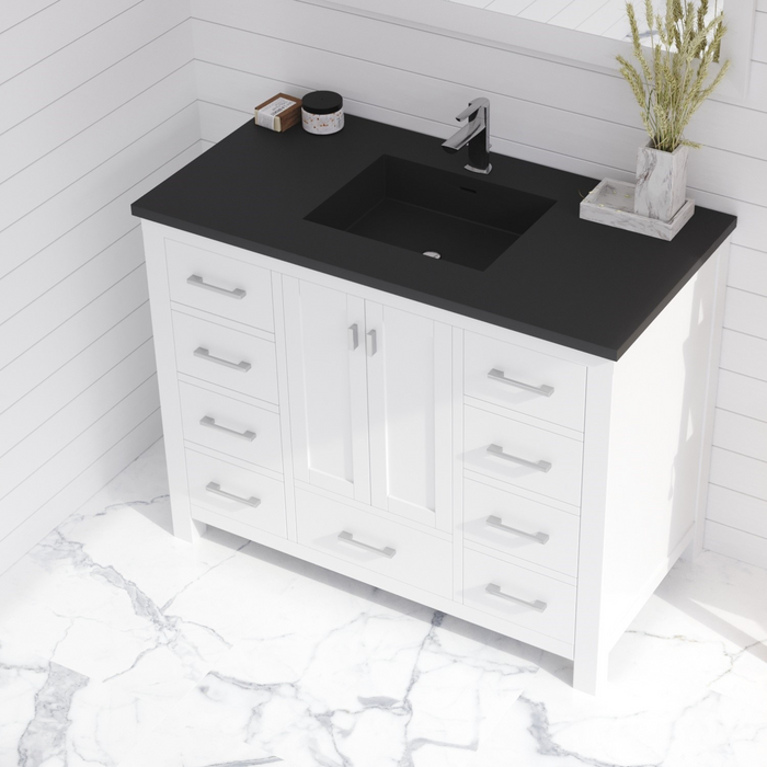 FOREVER 42" | VIVA Stone Solid Surface Countertop with Integrated Sink