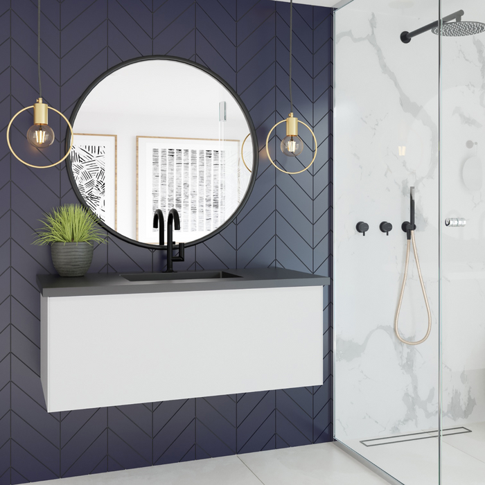 VITRI 42" | Wall Hung Single Bathroom Vanity Set