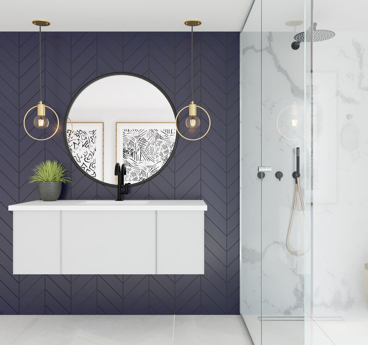 VITRI 48" | Wall Hung Single Bathroom Vanity Set