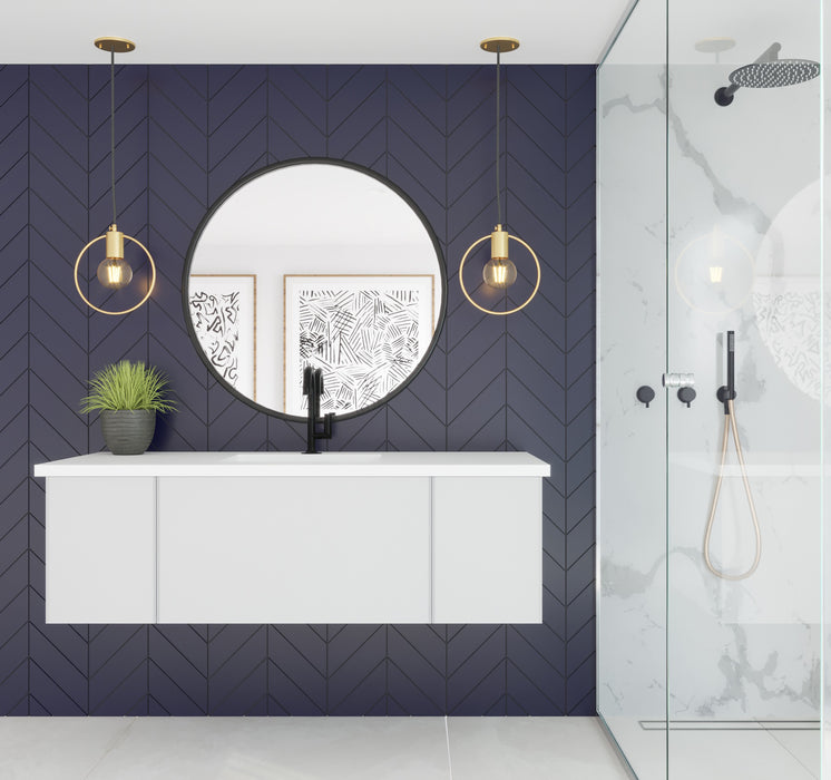 VITRI 54" | Wall Hung Single Bathroom Vanity Set